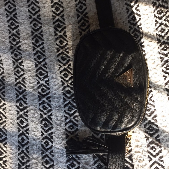 Black leather guess bag - Picture 1 of 3